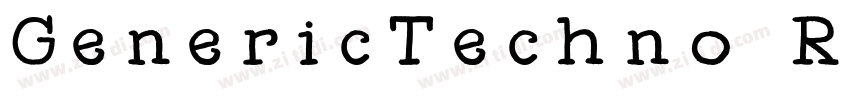 GenericTechno Regula字体转换